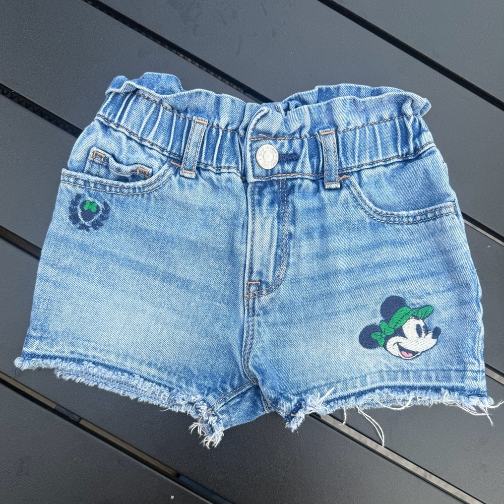 DISNEY GAP Baby Toddler Jeans Shorts 2 years old Minnie